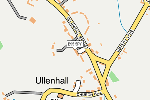B95 5PY map - OS OpenMap – Local (Ordnance Survey)