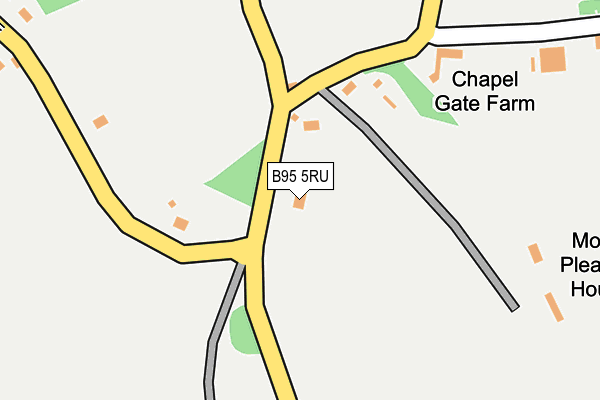 B95 5RU map - OS OpenMap – Local (Ordnance Survey)