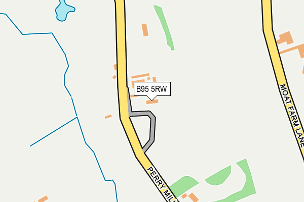 B95 5RW map - OS OpenMap – Local (Ordnance Survey)