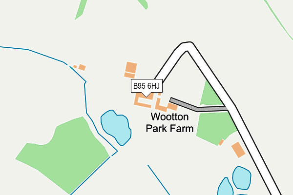 B95 6HJ map - OS OpenMap – Local (Ordnance Survey)