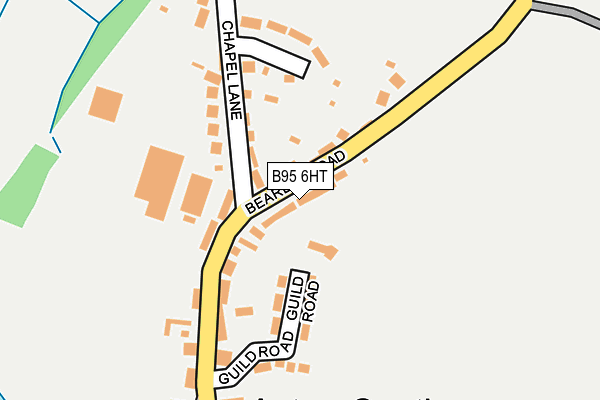 B95 6HT map - OS OpenMap – Local (Ordnance Survey)