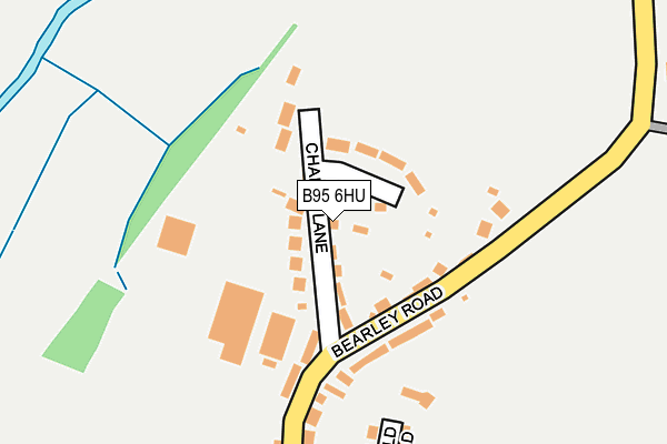 B95 6HU map - OS OpenMap – Local (Ordnance Survey)