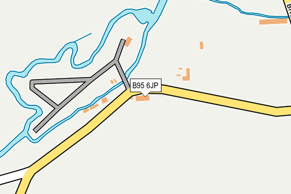 B95 6JP map - OS OpenMap – Local (Ordnance Survey)