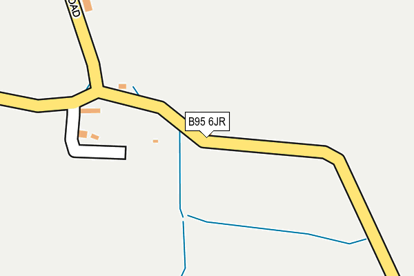 B95 6JR map - OS OpenMap – Local (Ordnance Survey)