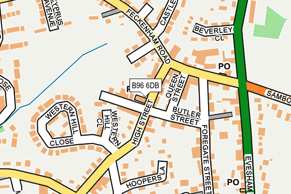 B96 6DB map - OS OpenMap – Local (Ordnance Survey)