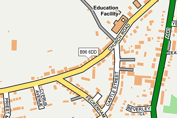 B96 6DD map - OS OpenMap – Local (Ordnance Survey)