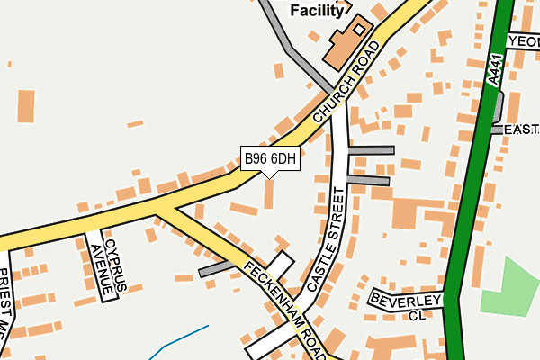 B96 6DH map - OS OpenMap – Local (Ordnance Survey)