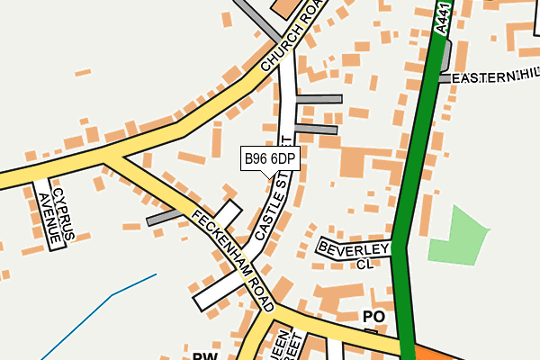 B96 6DP map - OS OpenMap – Local (Ordnance Survey)