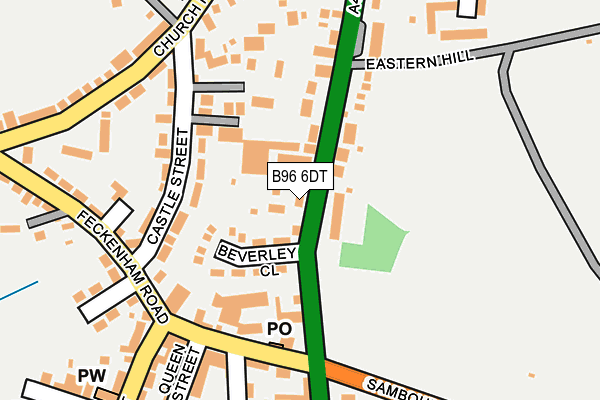 B96 6DT map - OS OpenMap – Local (Ordnance Survey)