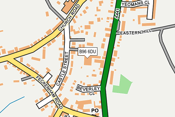 B96 6DU map - OS OpenMap – Local (Ordnance Survey)