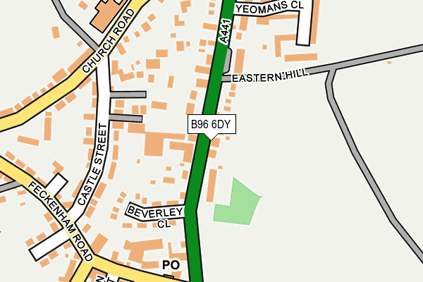 B96 6DY map - OS OpenMap – Local (Ordnance Survey)