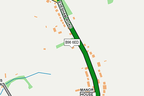 B96 6ED map - OS OpenMap – Local (Ordnance Survey)