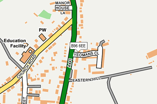 B96 6EE map - OS OpenMap – Local (Ordnance Survey)