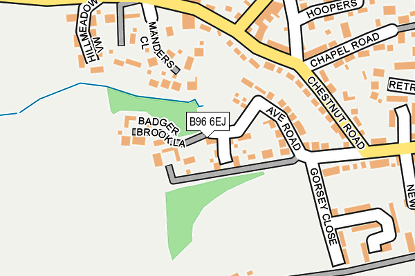 B96 6EJ map - OS OpenMap – Local (Ordnance Survey)