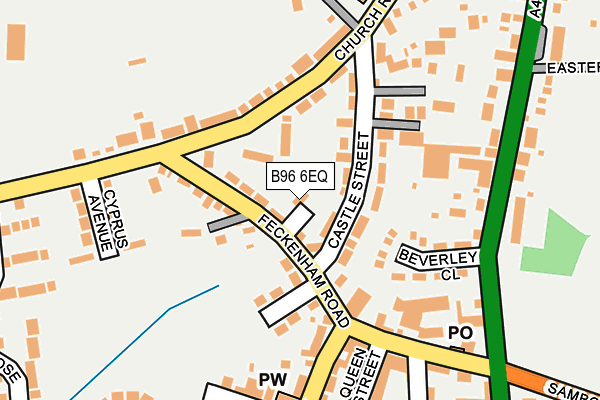 B96 6EQ map - OS OpenMap – Local (Ordnance Survey)