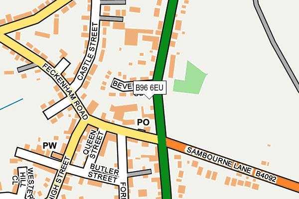 B96 6EU map - OS OpenMap – Local (Ordnance Survey)