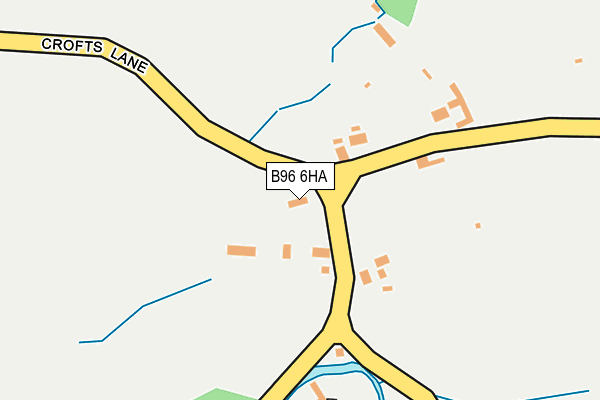 B96 6HA map - OS OpenMap – Local (Ordnance Survey)