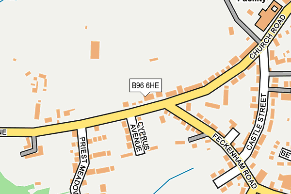 B96 6HE map - OS OpenMap – Local (Ordnance Survey)