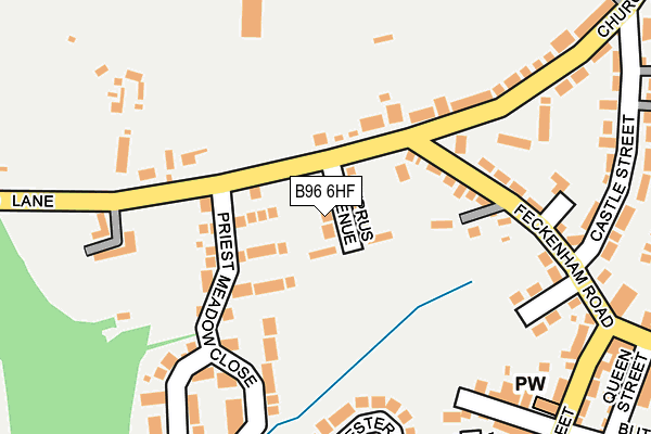 B96 6HF map - OS OpenMap – Local (Ordnance Survey)