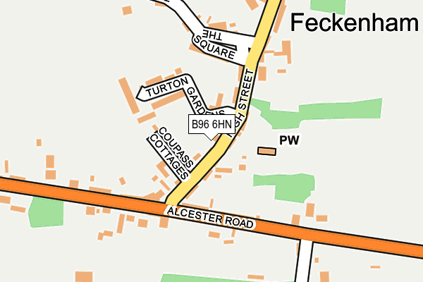 B96 6HN map - OS OpenMap – Local (Ordnance Survey)