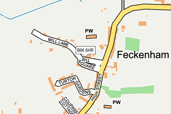 B96 6HR map - OS OpenMap – Local (Ordnance Survey)