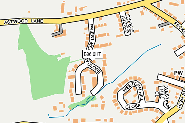 B96 6HT map - OS OpenMap – Local (Ordnance Survey)