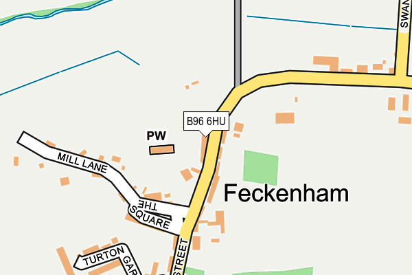 B96 6HU map - OS OpenMap – Local (Ordnance Survey)