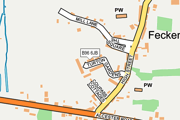 B96 6JB map - OS OpenMap – Local (Ordnance Survey)