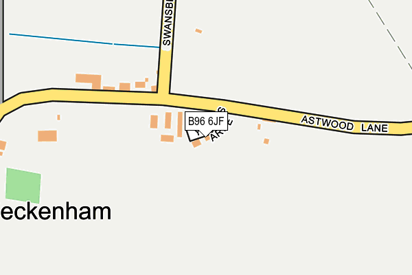 B96 6JF map - OS OpenMap – Local (Ordnance Survey)