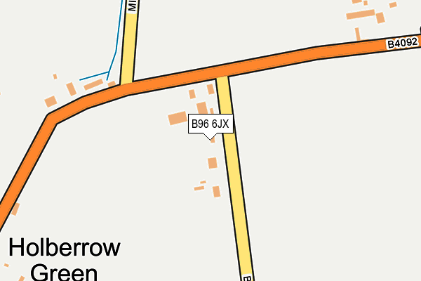 B96 6JX map - OS OpenMap – Local (Ordnance Survey)