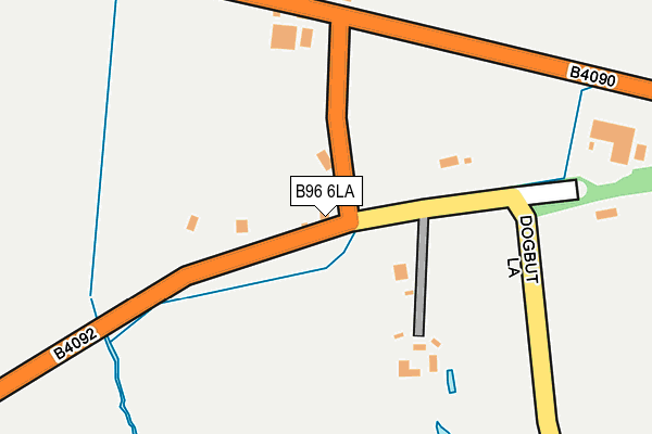 B96 6LA map - OS OpenMap – Local (Ordnance Survey)