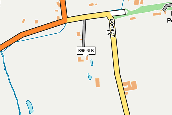 B96 6LB map - OS OpenMap – Local (Ordnance Survey)