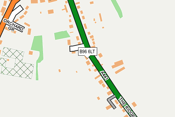 B96 6LT map - OS OpenMap – Local (Ordnance Survey)