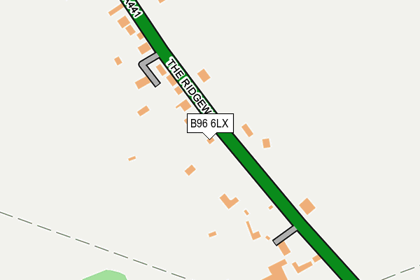 B96 6LX map - OS OpenMap – Local (Ordnance Survey)