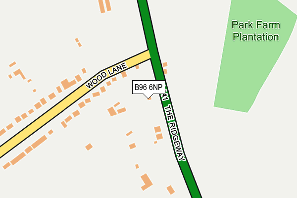 B96 6NP map - OS OpenMap – Local (Ordnance Survey)