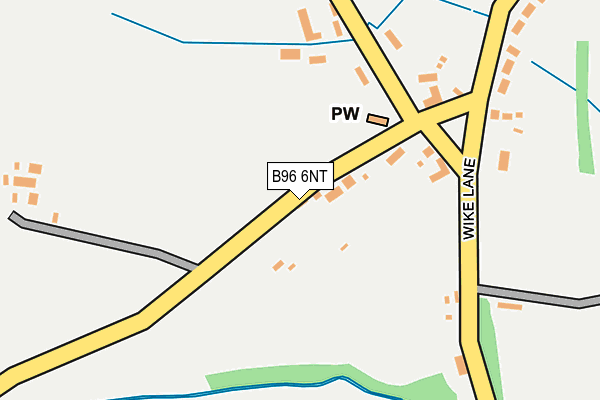 B96 6NT map - OS OpenMap – Local (Ordnance Survey)