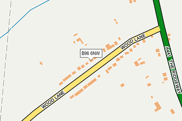 B96 6NW map - OS OpenMap – Local (Ordnance Survey)