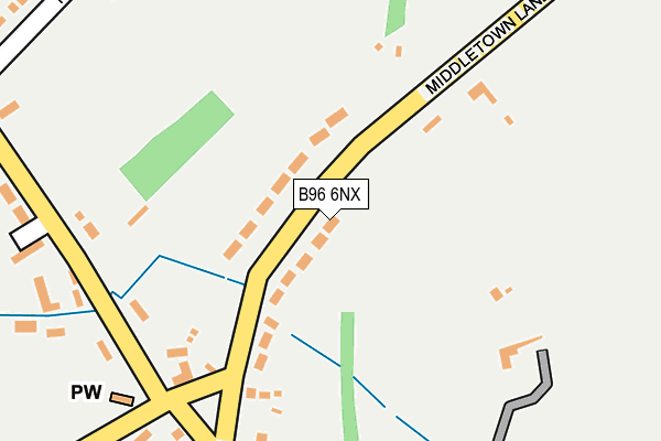 B96 6NX map - OS OpenMap – Local (Ordnance Survey)