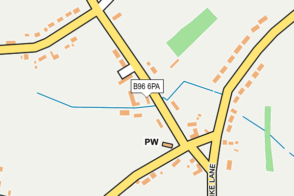 B96 6PA map - OS OpenMap – Local (Ordnance Survey)