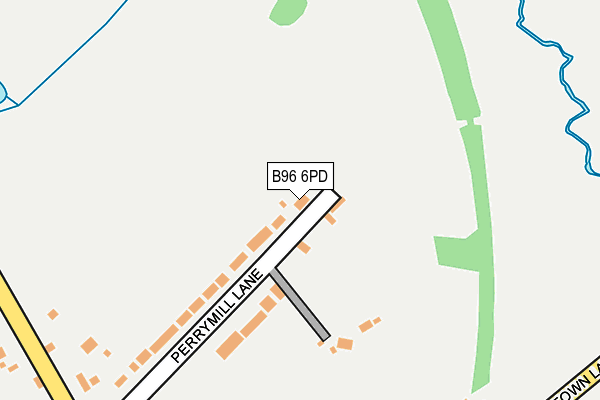 B96 6PD map - OS OpenMap – Local (Ordnance Survey)