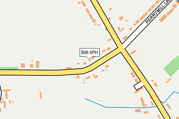 B96 6PH map - OS OpenMap – Local (Ordnance Survey)