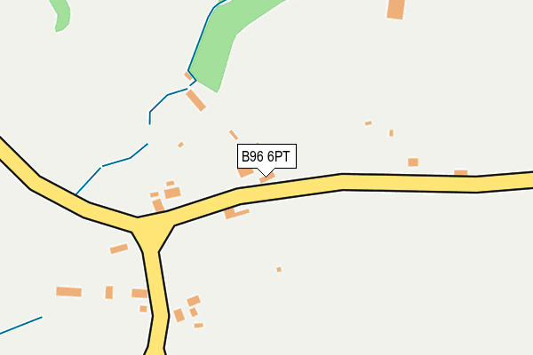 B96 6PT map - OS OpenMap – Local (Ordnance Survey)