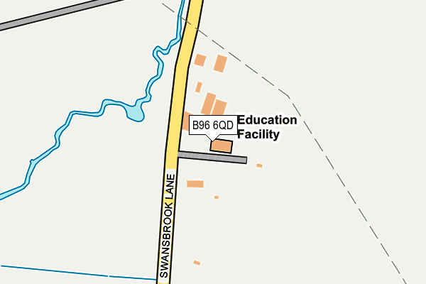B96 6QD map - OS OpenMap – Local (Ordnance Survey)