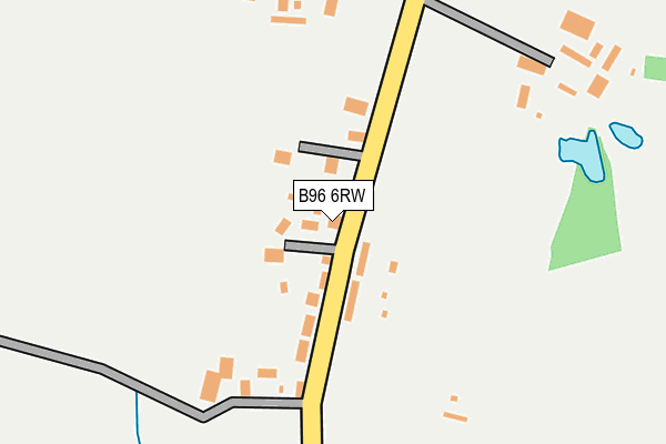 B96 6RW map - OS OpenMap – Local (Ordnance Survey)
