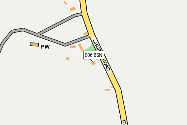 B96 6SN map - OS OpenMap – Local (Ordnance Survey)