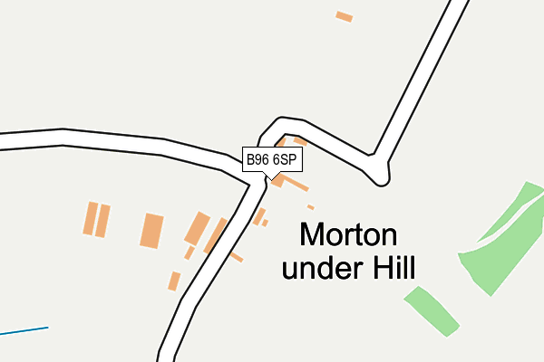 B96 6SP map - OS OpenMap – Local (Ordnance Survey)