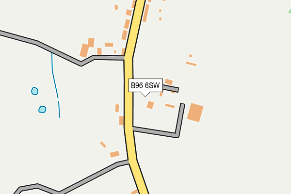 B96 6SW map - OS OpenMap – Local (Ordnance Survey)