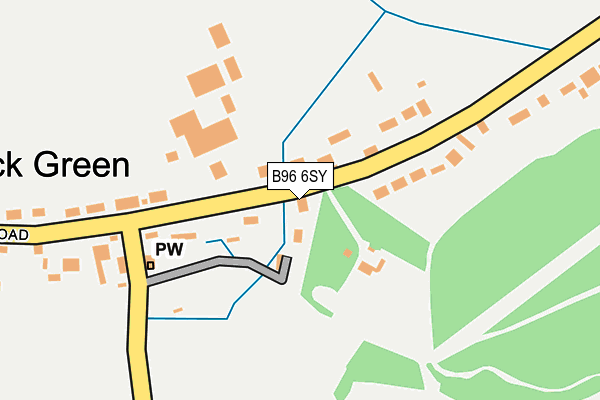 B96 6SY map - OS OpenMap – Local (Ordnance Survey)