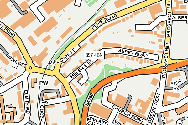 B97 4BN map - OS OpenMap – Local (Ordnance Survey)