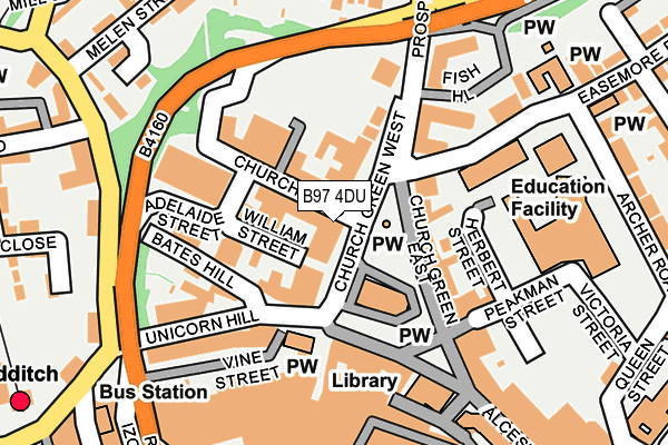 B97 4DU map - OS OpenMap – Local (Ordnance Survey)